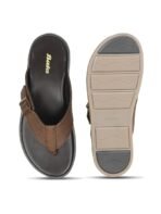 Bata JEFF THONG Dark Brown Thong Slipper for Men[aa1098] - Image 3