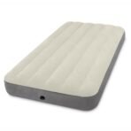 Intex Polyester Dura-Beam Standard Series Deluxe Single-High Airbed, Bed Height 10, Twin, Beige[AA1098]