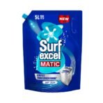 Surf Excel Matic Top Load Liquid Detergent 5L Refill Pouch, Specially designed to remove Tough Dried Stains, 1st time in Washing Machine[aa1098]