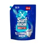 Surf Excel Matic Top Load Liquid Detergent 5L Refill Pouch, Specially designed to remove Tough Dried Stains, 1st time in Washing Machine[aa1098]