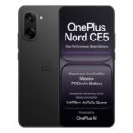 OnePlus Nord CE5 | MediaTek Dimensity | Massive 7100mAh Battery | Powered by OnePlus AI | 256GB 8GB | Black Infinity[AA1098]