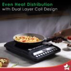 Wonderchef Power 1400W Induction Cooktop with 11 Preset Functions, Push Touch Control Button Induction Cooktop, 2 Years Warranty[aa1098] - Image 2