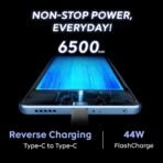 iQOO Z10x 5G (Ultramarine, 6GB RAM, 128GB Storage) | 6500 mAh Large Capacity Battery | Dimensity 7300 Processor | Military-Grade Durability(AA1103/199) - Image 4