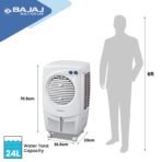 Bajaj PX25 Torque Personal Air Cooler 24L For Home | Cooler For Room | Inverter Compatible | 16Ft Powerful Air Throw | High Speed Fan | 1 Year Warranty【White】 (AA1104/292) - Image 2