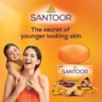 Santoor Skin Moisturizing Sandal & Turmeric Bathing Soap with Nourishing & Anti-Aging Properties| For Soft & Smooth and Younger-Looking Skin| For All Skin Types| Pack of 8, 125g[AA1100/131] - Image 2