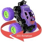 Storio Pack of 4 4x4 Friction Powered Mini Monster Trucks for Boys 3-7 Years | Durable Alloy & Non-Toxic Plastic Car Toys | Educational Toy Vehicles with Non-Slip Tires | Gift for Kids [AA1102/309] - Image 4