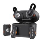 Hollyland Lark M2S Ultimate Combo Wireless Lavalier Mic for iPhone/Camera/Android/PC, 7g Titanium Clip Mic with 3-Lv Noise Cancel, 300m Range for YouTube Podcast Vlog(Camera RX+USB-C RX+Lightning RX)[AA1100/163]