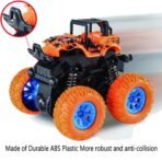 Storio Pack of 4 4x4 Friction Powered Mini Monster Trucks for Boys 3-7 Years | Durable Alloy & Non-Toxic Plastic Car Toys | Educational Toy Vehicles with Non-Slip Tires | Gift for Kids [AA1102/309] - Image 3