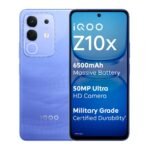 iQOO Z10x 5G (Ultramarine, 6GB RAM, 128GB Storage) | 6500 mAh Large Capacity Battery | Dimensity 7300 Processor | Military-Grade Durability[AA1098]