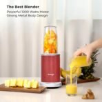Kuvings New 2025 Nutri Blender PRO 2.0 Ferrari Red, Powerful 1000 W Motor, Upgraded 2 Blade Set for Wet & Dry, 2 Jars, Longest Warranty 7 Yrs, Mixer/Grinder/Smoothie Maker[AA1098] - Image 3