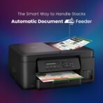 Brother Ink Tank DCP-T730DW (New Launch) WIFI Auto Duplex Color Multifunction Printer (Print Scan Copy), ADF, Print Upto 15K Pages Black & 5K in Color Each for(CMY), Extra Black Ink, Free Installation[AA1100/164] - Image 2