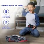 Amazon Brand - Jam & Honey Remote Control Car for Kids | High-Speed RC Car with Rechargeable Lithium Battery | Type-C Charging | LED Headlights | Black&Red  (AA1104/291) - Image 2