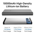 Xiaomi Power Bank 4i 10000mAh 22.5W Fast Charging PD|Smart 12 Layer Protection| Durable Steel Casing |Triple Output Ports|Supports All Phone(MI Power Bank),Black[AA1102/328] - Image 3