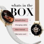 Noise Diva Smartwatch with Diamond Cut dial, Glossy Metallic Finish, AMOLED Display, Mesh Metal and Leather Strap Options, 100+ Watch Faces, Female Cycle Tracker smart Watch for Women (Rose Pink)[AA1100/166] - Image 4