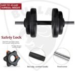 BULLAR Home Gym Set (8-30) kg Home Gym Combo with Curl Rod and Pair of Dumbbell Rods Gym Equipment for Men and Exercise Accessories for Fitness. (10 kg Home Gym Set)[aa1098] - Image 4