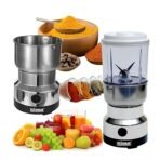 Nima Double Electric Grinder Best Wet& Dry Masala Multifunctional Portable Home use High-Speed Motor Stainless Steel Bowl Fast Blending Portable Blender[aa1098] - Image 2