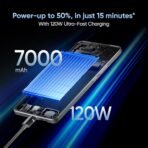 realme GT 7T (IceSense Blue,8GB+256GB) | MediaTek D8400 MAX | Strongest Battery Combo 7000mAh + 120W | AI 4K 60FPS Travel Camera | 360° Cooling IceSense Design with Graphene | 6000 nits Display[AA1102/329] - Image 3