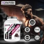 Getmymettle Alpha Whey Protein Powder, Kesar Pista Delight (4kg / 8.8lbs)| Included Gym Bag, Shaker & Sando | 35.06g Protein Per Serving | High Protein for Muscle Growth & Recovery | Fast Absorption | Gym Nutrition[aa1098] - Image 2