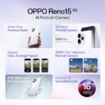 Oppo Reno15 5G (Glacier White, 8GB RAM, 256GB Storage) with No Cost EMI/Additional Exchange Offers[AA1098] - Image 4