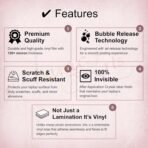 120 GSM Transparent Gloss | Laptop Back Skin with Palm Rest Skin | Thick Vinyl Wrap Lamination Cover for 14/15.6/16 inch Laptops | Residue Free[AA1098] - Image 3