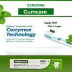SENSORA Gum Care Toothpaste For Complete Oral Care | Prevents From Dry Mouth, Gum Diseases| India's First Toothpaste With Carrymax Technology| Made In India| Mint Flavour Pack Of 3[AA1098] - Image 3
