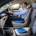 Brand	Vasrivay Special Feature	Cooling, Breathable Honeycomb Design, Pressure Relief, Non-Slip Base, Lightweight & Portable Colour	Black Size	36 x 30 x 3.5 cm Fill Material	Silicone Gel Shape	Square Age Range (Description)	‎All Ages Recommended Uses For Product	Office Chair, Car Seat, Wheelchair, Home Seating, Long Sitting Support,Driving,Studying,Travelling,Resting,Reading,BreastfeedingOffice Chair, Car Seat, Wheelchair, Home Seating, Long Sitting Support,Driving,Studying,Travelling,Resting,Reading,Breastfeeding Use for	Back Material	Silicone Gel See less About this item Ultimate Sitting Comfort: Transform any hard surface with our Ultra-Soft Jelly Bed Gel Cushion, designed specifically for long hours of office work or daily commutes. Advanced Honeycomb Design: The unique silicone honeycomb structure allows maximum airflow, acting as a cooling gel pad that prevents sweating during hot Indian summers. Orthopedic Pain Relief: Engineered for medical-grade support, this egg sitter cushion reduces pressure on the tailbone (coccyx) and alleviates sciatica pain effectively. Premium Silicone Material: Crafted from high-quality, durable silicone gel, the Vasrivay pad retains its shape even after years of heavy use without flattening. Perfect Fit Dimensions: Measuring 36x33x3.5cm, it fits perfectly on most Indian office chairs, car seats, and even sofas, providing a wide area of ergonomic support. Lightweight & Portable: Weighing only 375grams, this portable gel seat is easy to carry between your home office, car, and airplane seats for travel-ready comfort. Non-Slip Fabric Cover: Includes a premium black breathable fabric cover with a non-slip bottom to ensure the cushion stays securely in place while driving or sitting.[aa1098] - Image 2