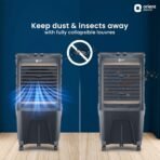 Orient Electric Tornado 65L Desert Air Cooler for home | Densenest Honeycomb Pads | Fully Collapsible Louvers, Inverter Compatible | High Air Delivery | 1 Year Warranty by Orient | Dark Grey[AA1098] - Image 3