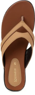 Khadim's Women Lightweight Comfort Extra Soft Trendy Premium Stylish Flats Sandal (Tan , 5)[aa1098] - Image 3