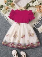 TAGAS Girls' Princess Dress | Girl Dress |Dresses birthdaydress for Babygirls | [AA1096/193] - Image 4