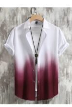 Men Regular, Super Slim Fit Self Design Ribbed Collar Casual Shirt[AA1100/142]