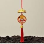 1. Spiritual Khatu Shyam Salasar Balaji Chatra Hanging for Home Temple Car Decorative Showpiece - 34 cm (Plastic, Multicolor)[AA1100/143]