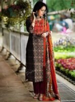 WOMEN LATEST AND FASHIONABLE RAYON KURTA PANT SET WITH DUPATTA[AA1100/184] - Image 3