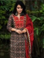 WOMEN LATEST AND FASHIONABLE RAYON KURTA PANT SET WITH DUPATTA[AA1100/184] - Image 4