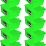 Pagona Bird Feeder Cage Food or water Feeder Cup Plastic Pet Bowl (240 ml Green)[AA1098]