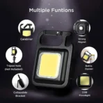 Mini Flashlight 3 Light Modes Portable Pocket Light for Camping, Hiking LED Front Light (Black) [AA1102/293] - Image 4