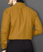 Men Regular Fit Solid Spread Collar Casual Shirt (L) [AA1096/165] - Image 4