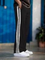 FOXTER Men Solid Black Track Pants[AA1098]
