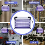 Mosquito Lamp Electric Shock Insect Killer Powerful Bug Zapper Commercial Electric Insect Killer Indoor, Outdoor (Suction Trap)[AA1100/190] - Image 2