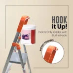 6 Steps Anti Slip Shoes Aluminium Ladder (With Platform) [AA1098] - Image 3