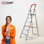 6 Steps Anti Slip Shoes Aluminium Ladder (With Platform) [AA1098]