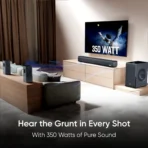 Mivi Fort H350 Soundbar, 350 Watts, 5.1 Channel, Multi-Input and EQ Modes, BT v5.1 350 W Bluetooth Soundbar (Black, 5.1 Channel) [AA1096/190] - Image 2