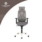 CARLTON LONDON Atlas Mesh Office Adjustable Arm Chair (Grey, White, Optional Installation Available)[AA1097/115] - Image 4