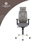 CARLTON LONDON Atlas Mesh Office Adjustable Arm Chair (Grey, White, Optional Installation Available)[AA1097/115] - Image 3