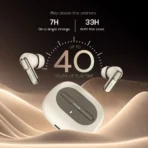 Visit brand store Noise Buds UNO, 40Hrs Playtime, Quad Mic with ENC, Premium Leather Accent, Dual Pair Bluetooth Headset (Ivory Grain, True Wireless) - Image 3