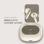 Visit brand store Noise Buds UNO, 40Hrs Playtime, Quad Mic with ENC, Premium Leather Accent, Dual Pair Bluetooth Headset (Ivory Grain, True Wireless) - Image 4