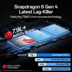 K13 5G with 7000mAh and 80W SUPERVOOC Charger In-The-Box (Icy Purple, 256 GB) (8 GB RAM) (AA1104/292) - Image 2