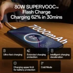 K13 5G with 7000mAh and 80W SUPERVOOC Charger In-The-Box (Icy Purple, 256 GB) (8 GB RAM) (AA1104/292) - Image 3