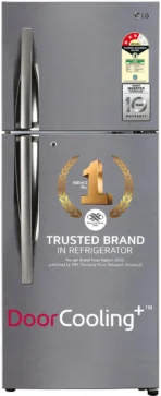 LG 242 L Frost Free Double Door 3 Star Refrigerator  with DoorCooling+ & Smart Inverter Compressor (Shiny Steel, GL-I292RPZX)[AA1098]