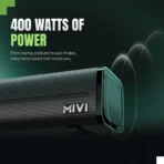 Mivi Visit store Mivi Fort Sonic 400 Soundbar, 5.1 Channel, Multi-Input and EQ Modes, BT v5.3 400 W Bluetooth Soundbar (Black, Silver, 5.2 Channel) - Image 6
