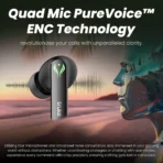 truke Visit store BTG Ultra with 60H Playtime, 360Spatial, Low Latency, 13mm Drivers, Multi-modes Bluetooth Headset (Metal Black, True Wireless)[aa1098] - Image 4